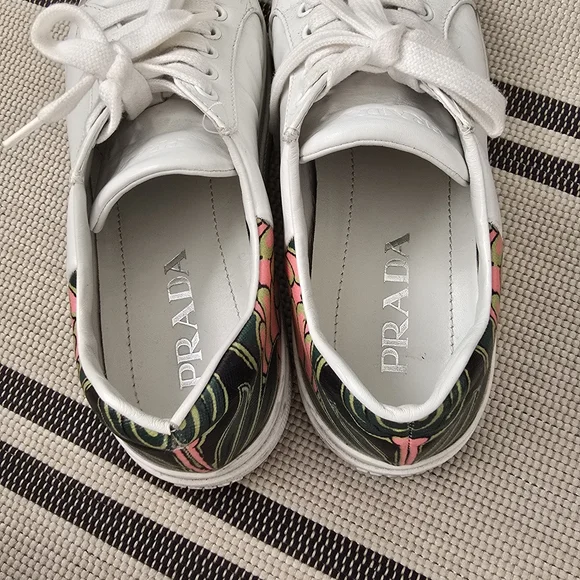 Prada Women's White Sneakers - Picture 2 of 5
